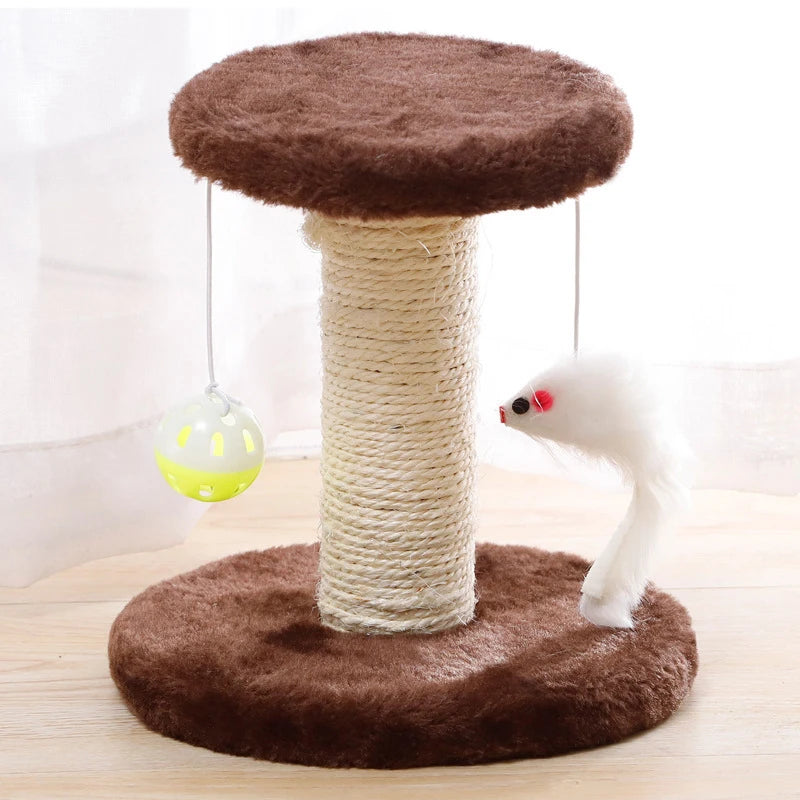 Mystery Paw Sisal Cat Scratcher & Interactive Play Post
