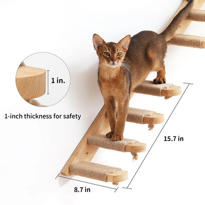 Mystery Paw Wall-Mounted Cat Playground: Climb, Scratch, Lounge!