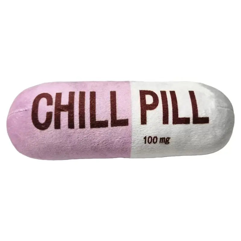 Chill Pill Plush Dog Toy - Built-in Vocal Fun!