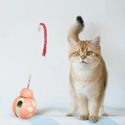 Mystery Paw Interactive Wobble Ball Cat Toy with Treat Dispenser