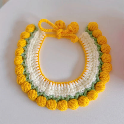 Cozy Wool Pet Necklaces & Collars for Cats and Small Dogs