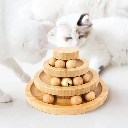 Mystery Paw Cat Rotary Play Ball - Interactive Fun for Felines!