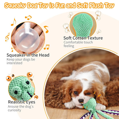 Indestructible Squeaky Plush Chew Toy for Dogs
