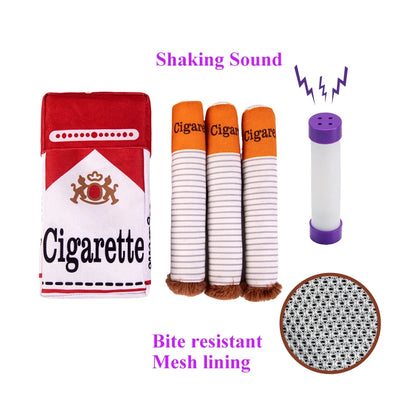 Funny Plush Cigar Squeak Toy for Dogs