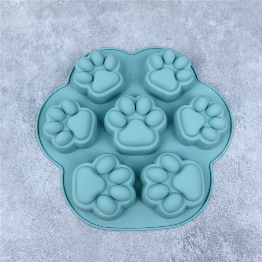 Mystery Paw Paw Print Silicone Mold for Pet Treats