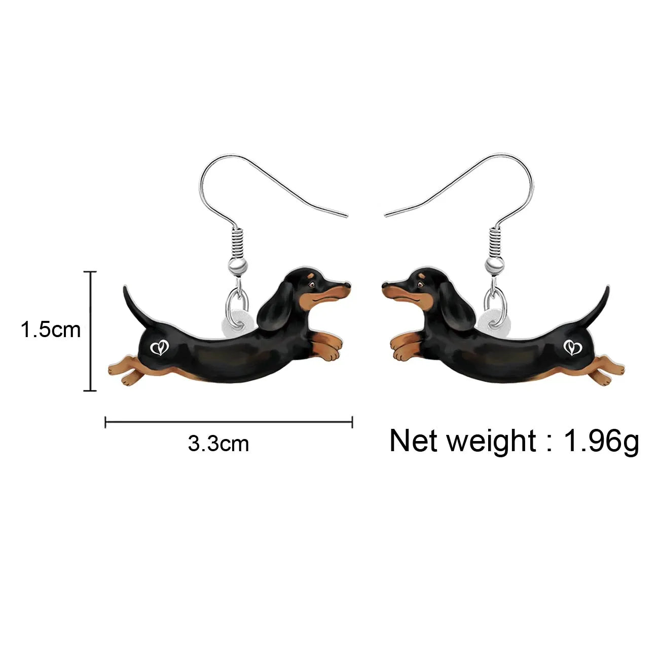 Playful Dachshund Dog Earrings - Perfect for Pet Lovers!