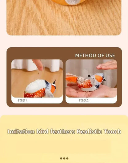 Mystery Paw Bird Chirping Toy for Cats & Dogs - Interactive Fun with Catnip