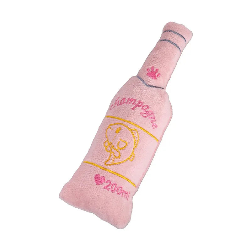 Mystery Paw Funny Bottle Plush Catnip Toy - Crinkle & Mint Fun for Cats!