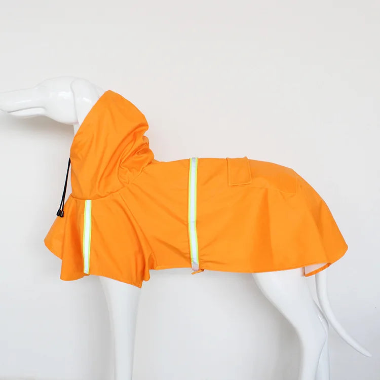 Corgi Style Waterproof Hooded Raincoat for Dogs