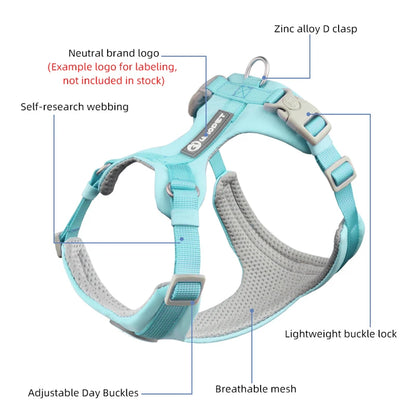 Mystery Paw No-Pull Reflective Dog Harness Vest