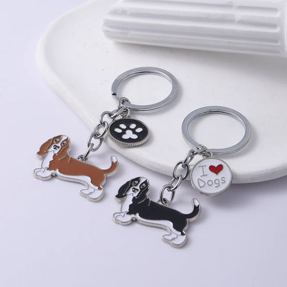 Charming Basset Hound Key Ring - Perfect for Dog Lovers