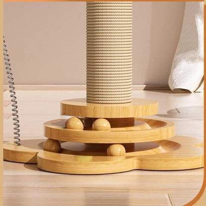 Mystery Paw Cat Turntable with Scratching Board & Toys