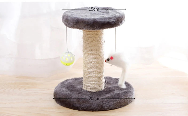 Mystery Paw Sisal Cat Scratcher & Interactive Play Post