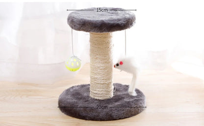 Mystery Paw Sisal Cat Scratcher & Interactive Play Post