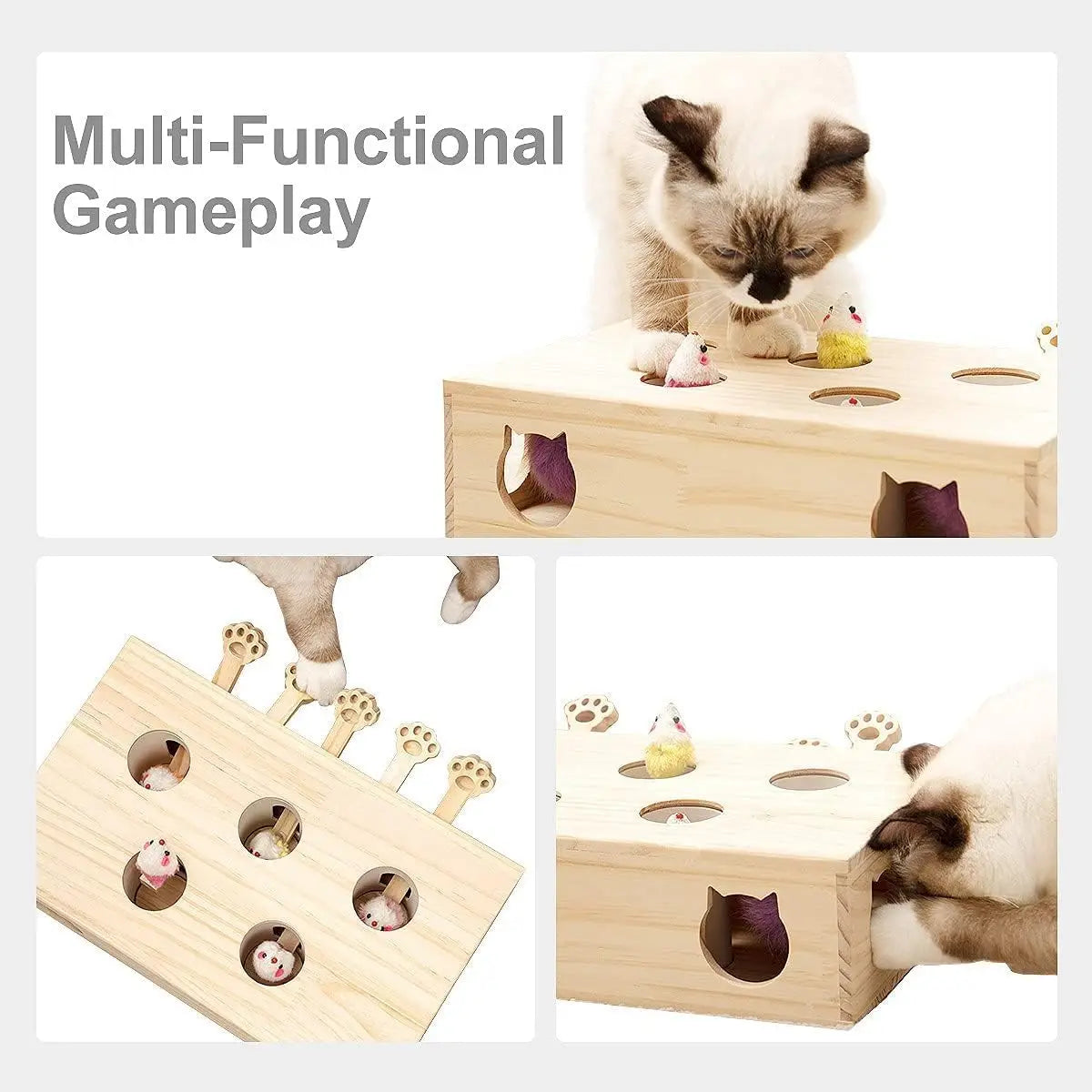 Mystery Paw's Whack-a-Mole Interactive Cat Toy