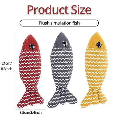 Mystery Paw Catnip Kicker Fish Toy – Interactive Chew Toy for Happy, Healthy Cats