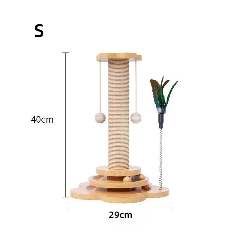 Mystery Paw Cat Turntable with Scratching Board & Toys