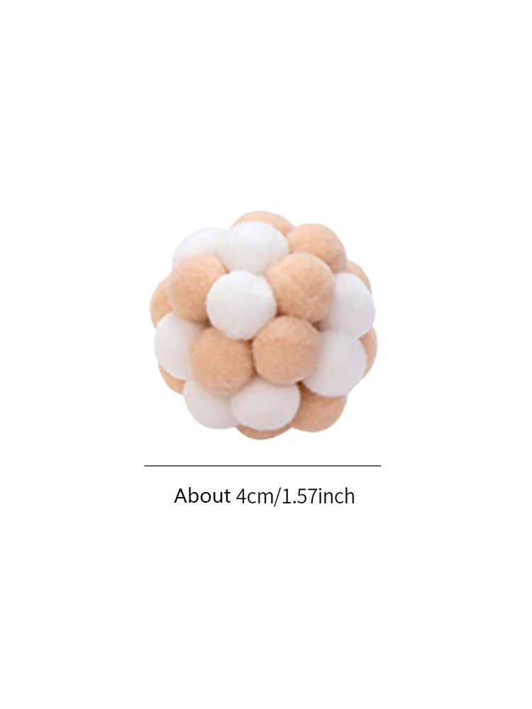 Mystery Paw Colorful Handmade Bell Ball - Interactive Cat Toy