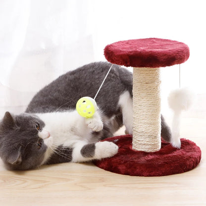 Mystery Paw Sisal Cat Scratcher & Interactive Play Post