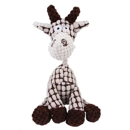 Mystery Paw Animal Squeaky Plush Toys for Dogs - Interactive & Durable Fun