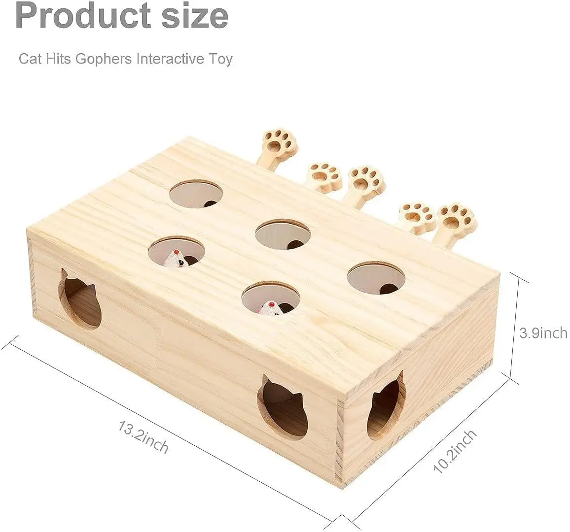 Mystery Paw's Whack-a-Mole Interactive Cat Toy