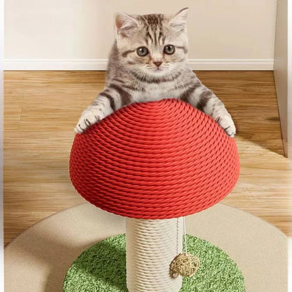 Mystery Paw Mushroom Cat Scratching Post - Whimsical Fun for Your Feline!