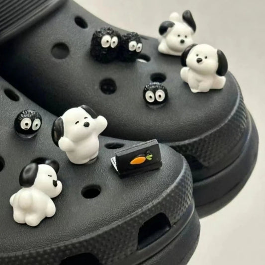 3D Cute Puppy Shoe Charms Accessory Set for Clogs - Perfect for Pet Lovers
