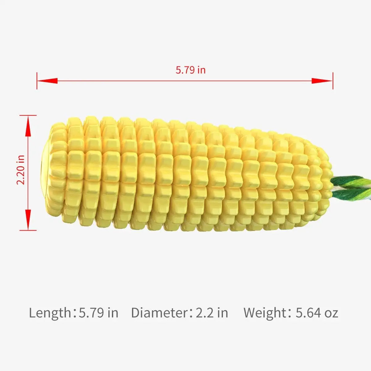 Mystery Paw Indestructible Corn Dog Chew Toy - Interactive Toothbrush for Aggressive Chewers