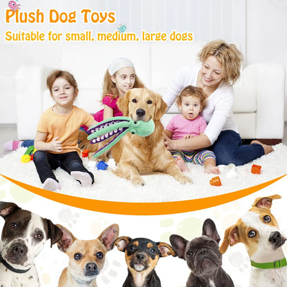 Indestructible Squeaky Plush Chew Toy for Dogs