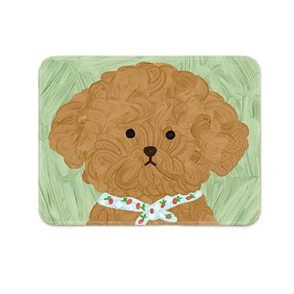 Mystery Paw Cartoon Dog Keyboard Mat - Fun Anti-Slip Desk Accessory