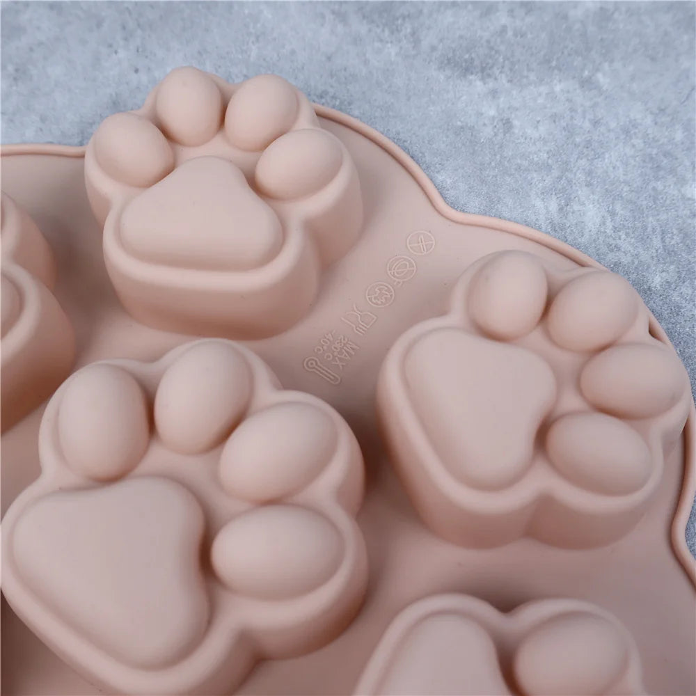 Mystery Paw Paw Print Silicone Mold for Pet Treats