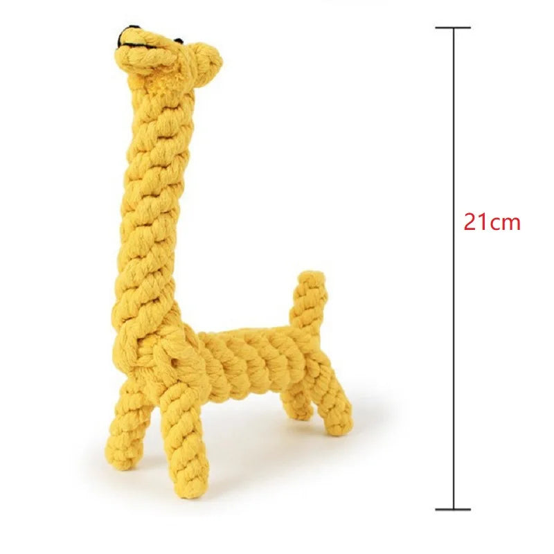 Mystery Paw Giraffe Rope Chew Toy for Dogs: Fun, Durable, and Dental-Friendly