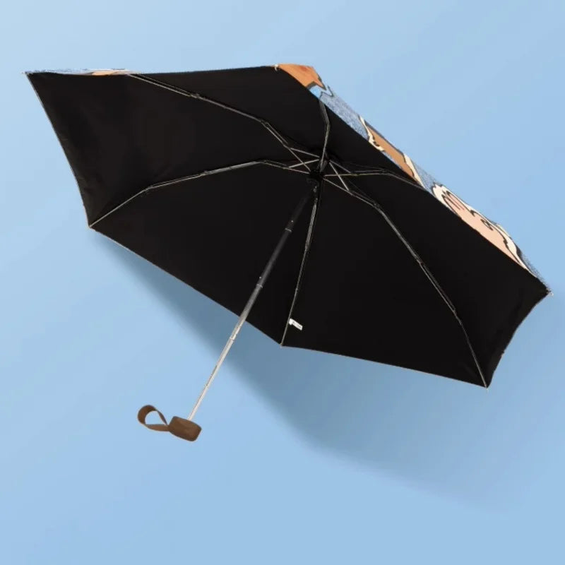 Cowboy Style Dachshund Mini Umbrella with UV Protection