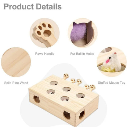 Mystery Paw's Whack-a-Mole Interactive Cat Toy