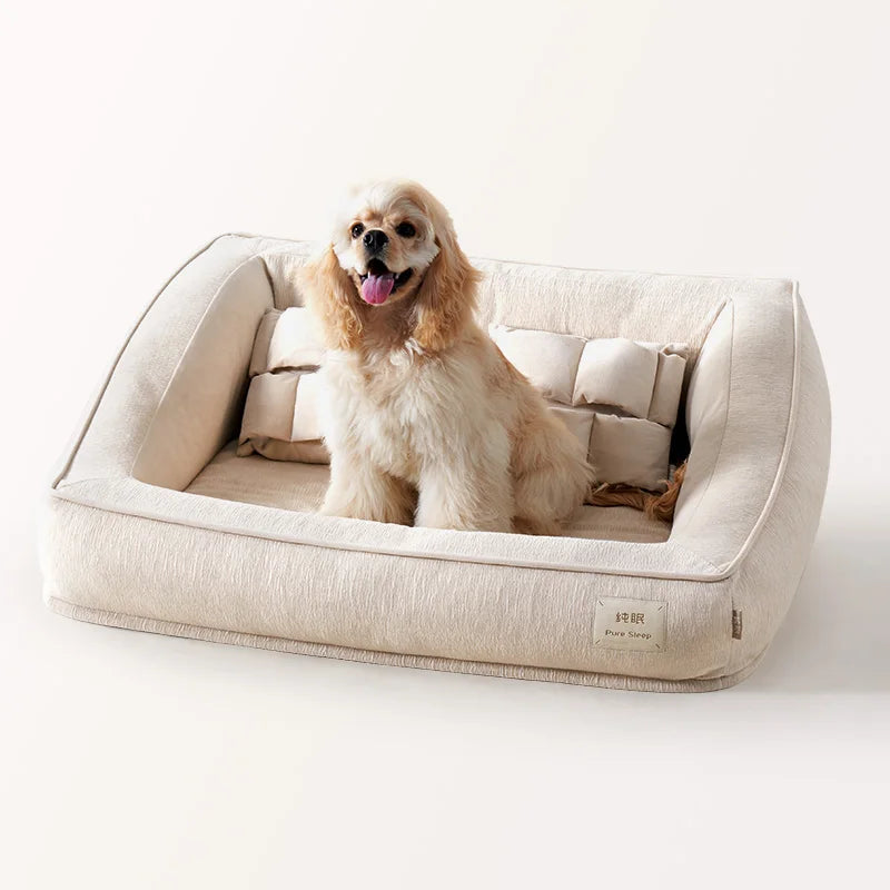 Premium All-Season Pet House: Soft Washable Bed for Small to Medium Dogs & Cats