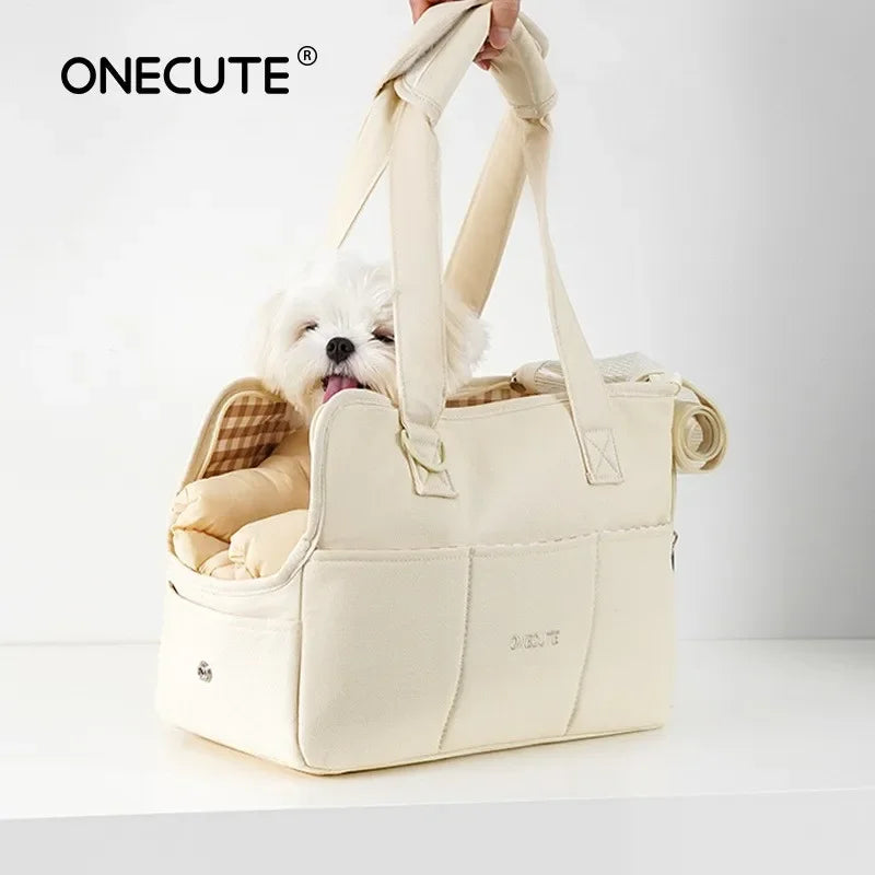 Mystery Paw Breathable Dog Carrier Bag - Travel in Style!