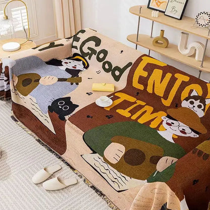 Mystery Paw All-Season Sofa Cover Blanket