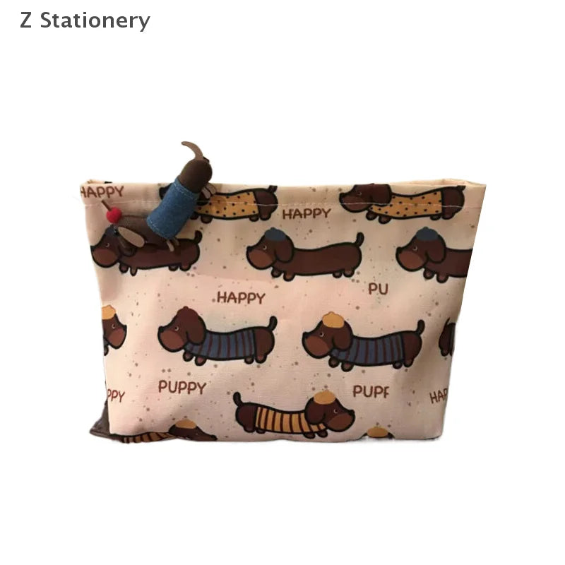 Adorable Dachshund Dog Coin Purse / Makeup Bag - Perfect for Pet Lovers!