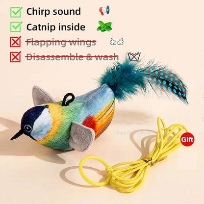 Mystery Paw Bird Chirping Toy for Cats & Dogs - Interactive Fun with Catnip