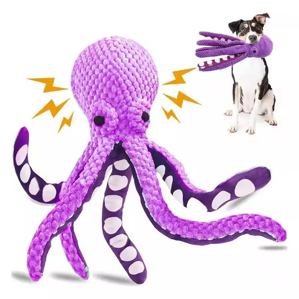 Indestructible Squeaky Plush Chew Toy for Dogs