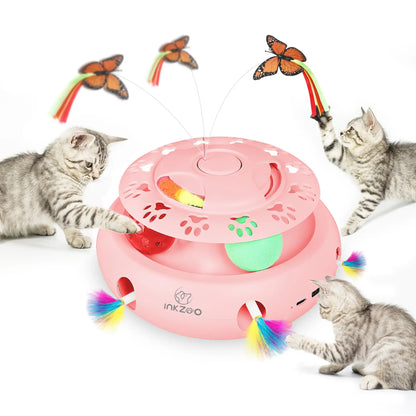 Mystery Paw Electric Interactive Feather Cat Toy - Endless Fun for Indoor Cats