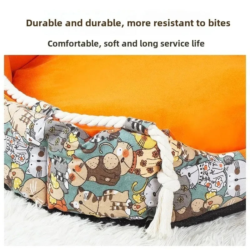 Mystery Paw's Cozy Kitten & Puppy Bed - Breathable Comfort