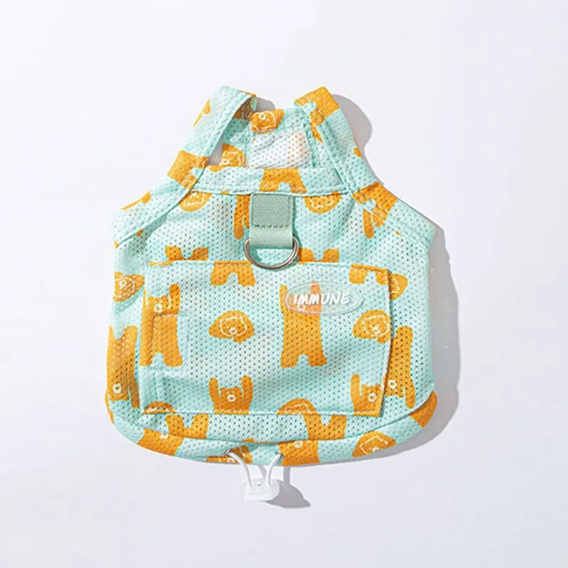 Mystery Paw Summer Dog Vest and Hat Set