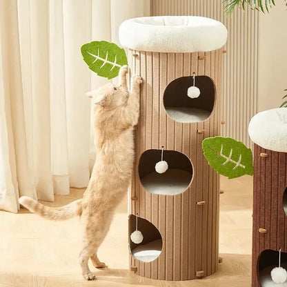 Mystery Paw Multi-layer Felt Cat Tree House & Scratcher
