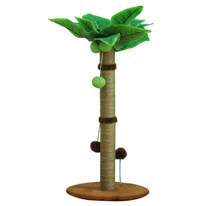 Mystery Paw Cat Scratching Tree with Sisal Rope & Interactive Toys - 65cm