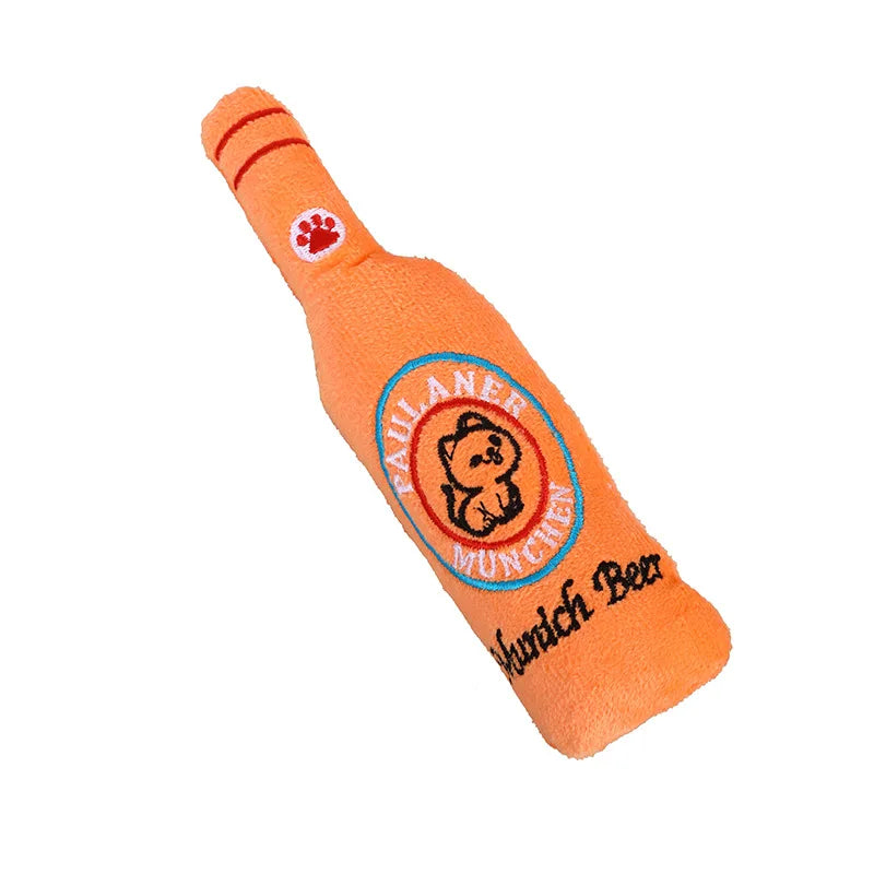 Mystery Paw Funny Bottle Plush Catnip Toy - Crinkle & Mint Fun for Cats!