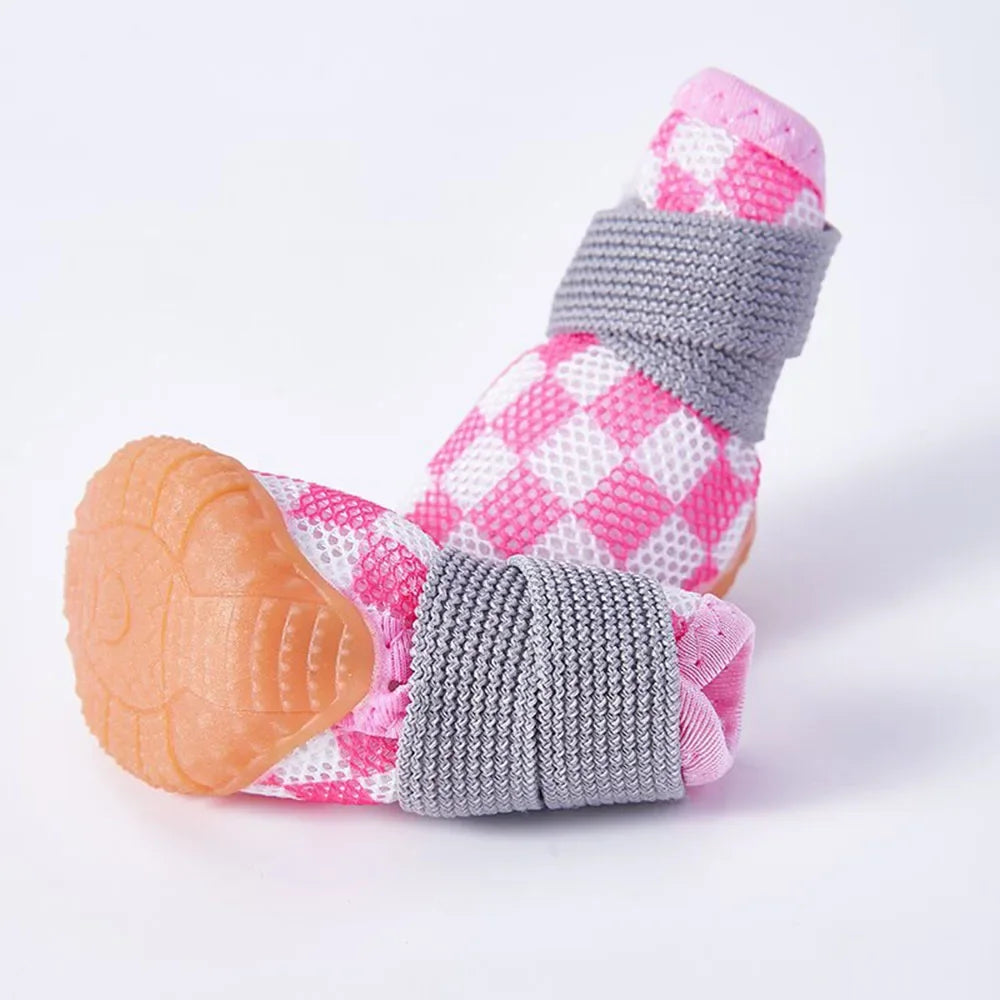 Paw-some Summer Dog Shoes: Breathable Anti-Slip Booties