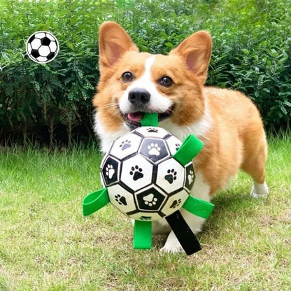 Indestructible Interactive Soccer Dog Ball – Ultimate Fun for Fetch & Tug