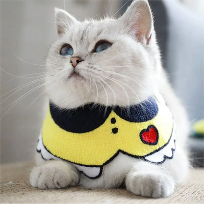 Mystery Paw Pet Bib - Stylish & Functional for Cats and Dogs