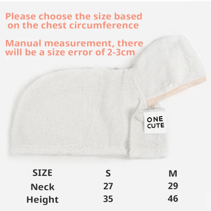 Mystery Paw Super Absorbent Bathrobe for Cats and Dogs
